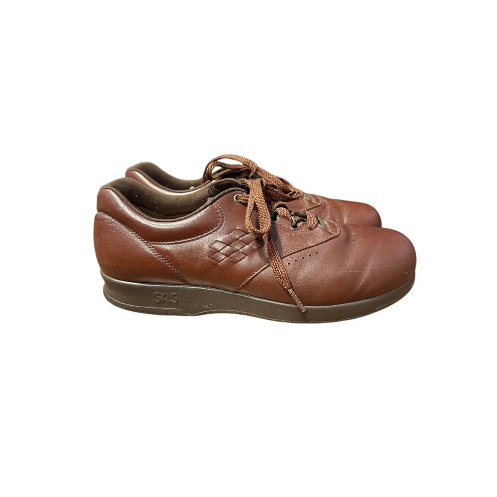 SAS Women's Free Time Teak Brown Walking Shoes - Size 8 (SG48)